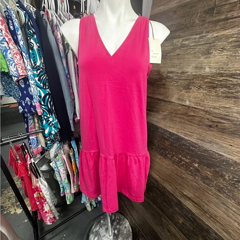 a new day Pink Sleeveless Sun Mini Dress